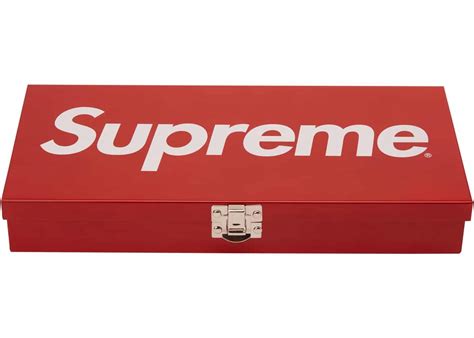 supreme metal box retail price|Supreme Large Metal Storage Box Red .